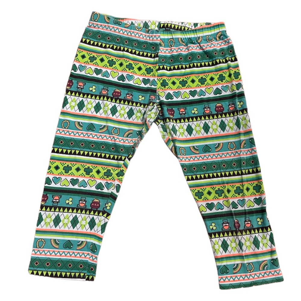 No Boundaries Shamrock Fairisle Leggings Lucky Leggings St. Patrick’s Day